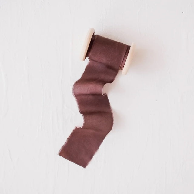 Lademya Silks/オリジナルシルクリボン/Original Silk Ribbon -Espresso