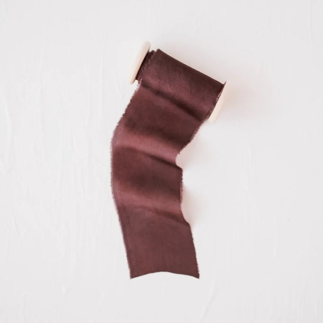 Lademya Silks/オリジナルシルクリボン/Original Silk Ribbon -Espresso
