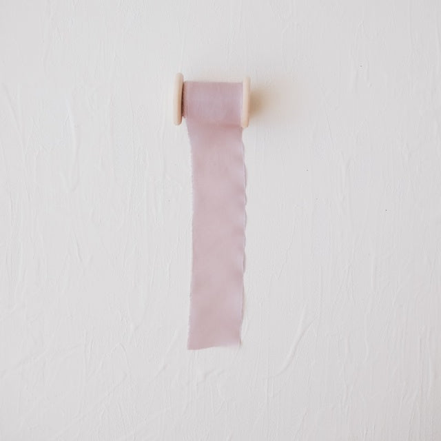 Lademya Silks/オリジナルシルクリボン/Original Silk Ribbon -Mauve Pink