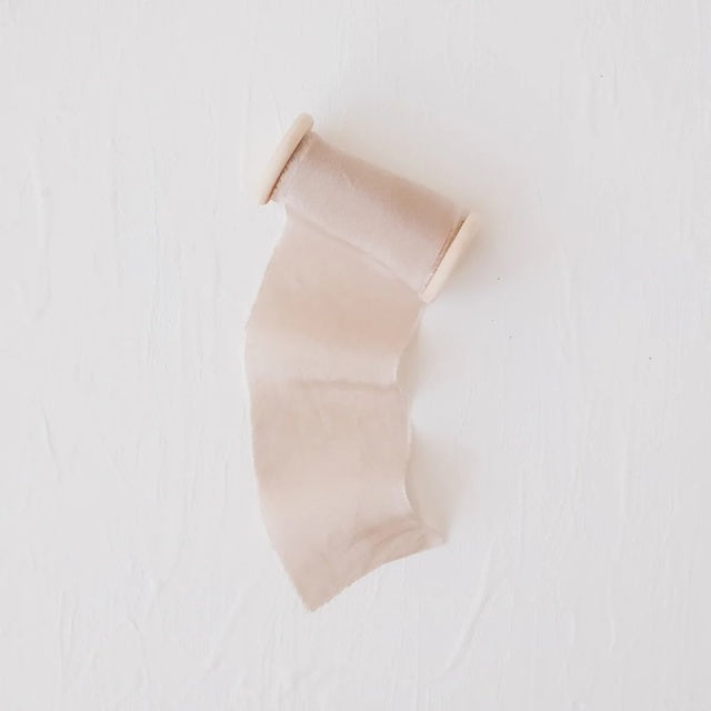 Lademya Silks/オリジナルシルクリボン/Original Silk Ribbon -Sand Beige