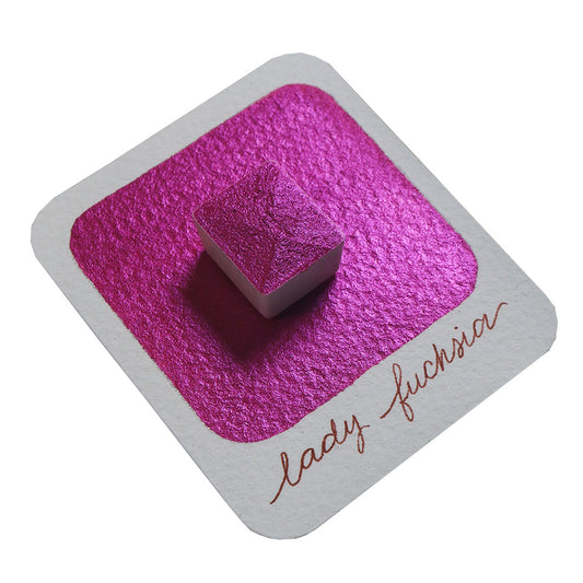 The Creative Kinds/カリグラフィーインク/Single Half Pan Shimmer - Lady Fuchsia