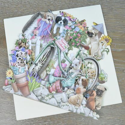 Me&McQ/シングルカード/Happy Birthday: Puppies