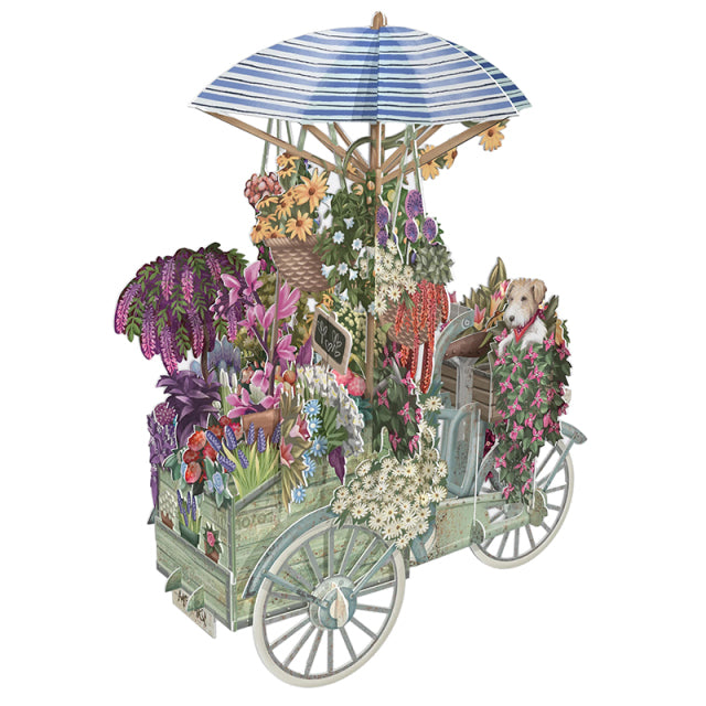 Me&McQ/シングルカード/Flower Seller's Bicycle (Blue)