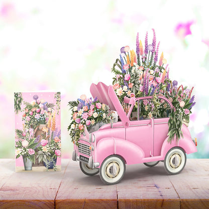 Me&amp;McQ/Single Card/The Pink Flower Car
