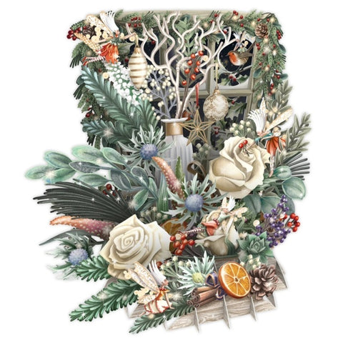 Me&amp;McQ/Single Card/Christmas Floral