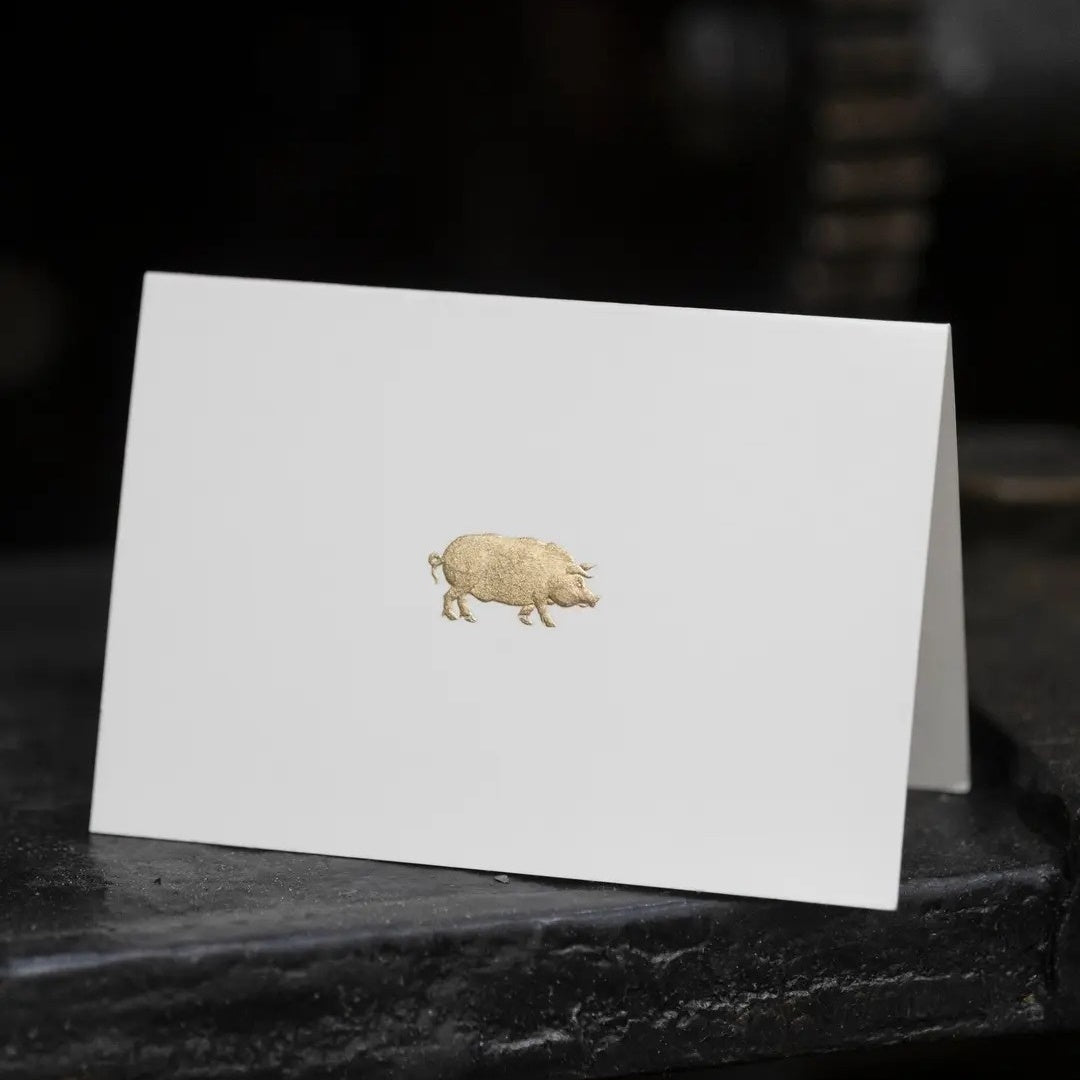 Mount Street Printers/ミニボックスカード/Pig Gift Notecards