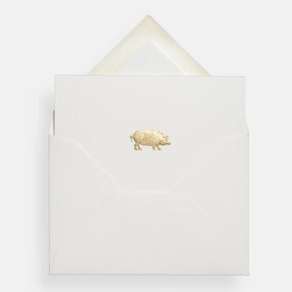 Mount Street Printers/ミニボックスカード/Pig Gift Notecards
