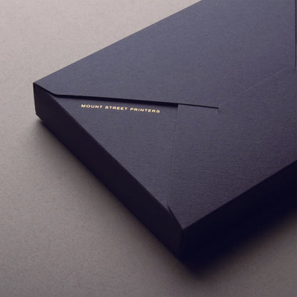 Mount Street Printers/Box Card/Calligraphy Thank You Silver