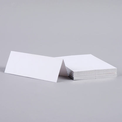 Mount Street Printers/プレイスカード/Gilt Edge Silver Tented Place Cards