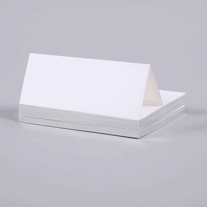Mount Street Printers/Place Cards/Gilt Edge Silver Tented Place Cards