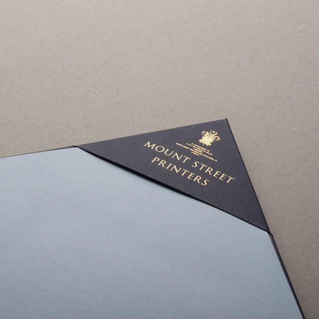 Mount Street Printers/便箋/A5 Writing Sheets Sets- Azure Blue