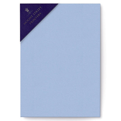 Mount Street Printers/Stationery/A5 Writing Sheets Sets- Azure Blue