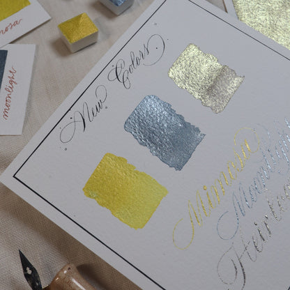 The Creative Kinds/カリグラフィーインク/Single Half Pan Shimmer - Heirloom