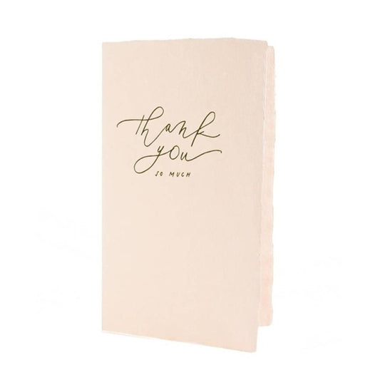 OBLATION/Box Card/Thank you so much - Calligraphy Note Card