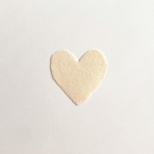 OBLATION/Mini Card/Petite Heart BLUSH All Deckle -Without Envelopes
