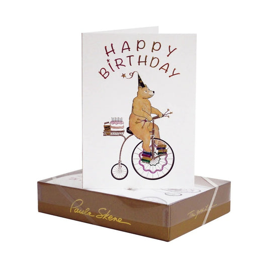 Paula Skene/Single Card/Bear on Bicycle
