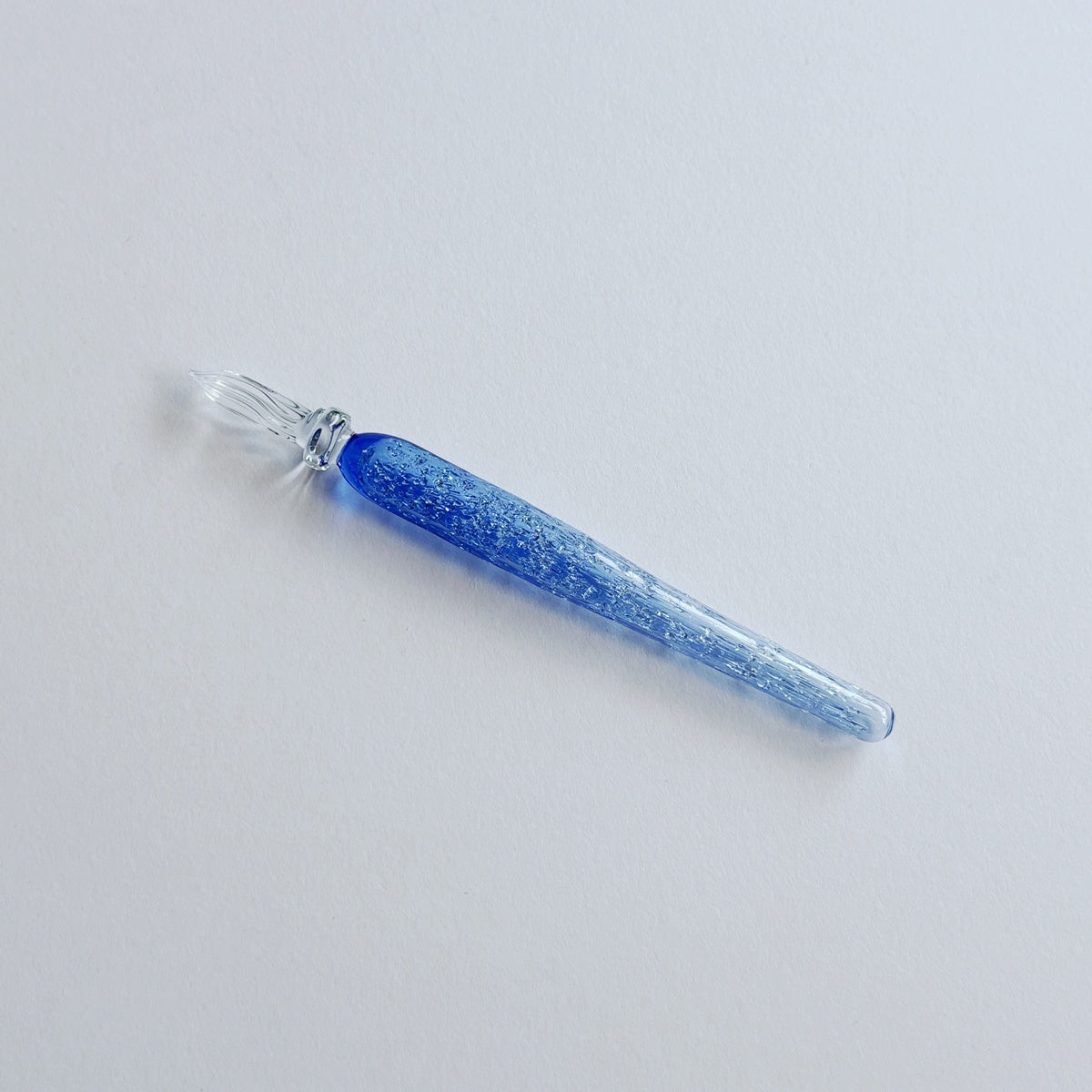 ガラス工房まつぼっくり/ガラスペン/Handmade Glass Pen - Sky Blue