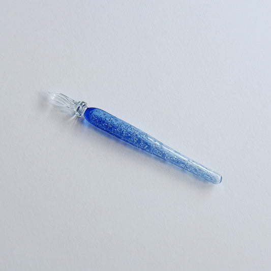 ガラス工房まつぼっくり/ガラスペン/Handmade Glass Pen - Sky Blue