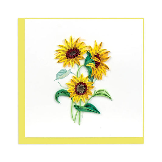 Quilling Card/グリーティングカード/Wild Sunflowers