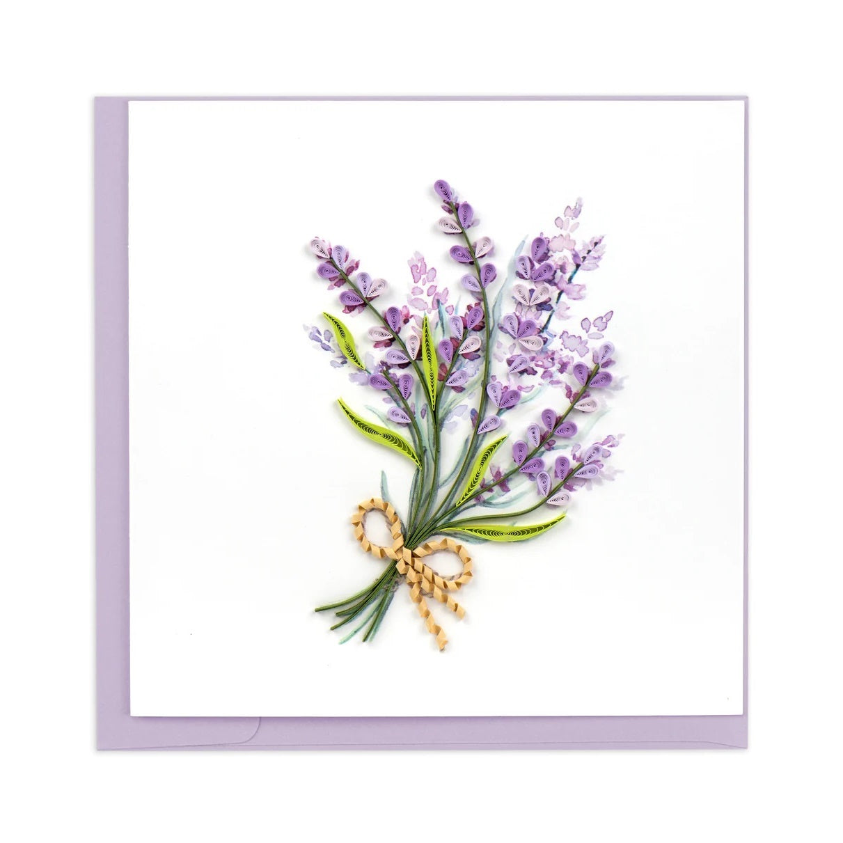 Quilling Card/グリーティングカード/Lavender Bunch