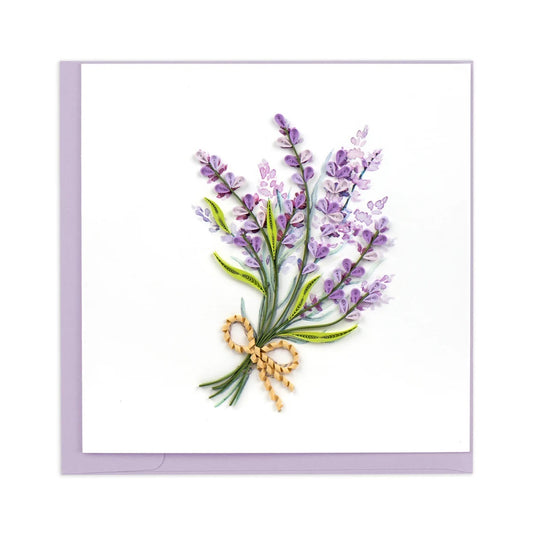 Quilling Card/グリーティングカード/Lavender Bunch