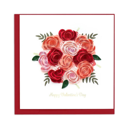 Quilling Card/グリーティングカード/Valentin's Bouquet