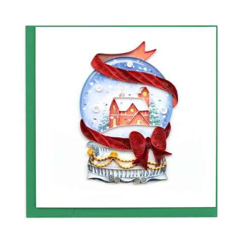 Quilling Card/Greeting Card/Snow Globe Christmas