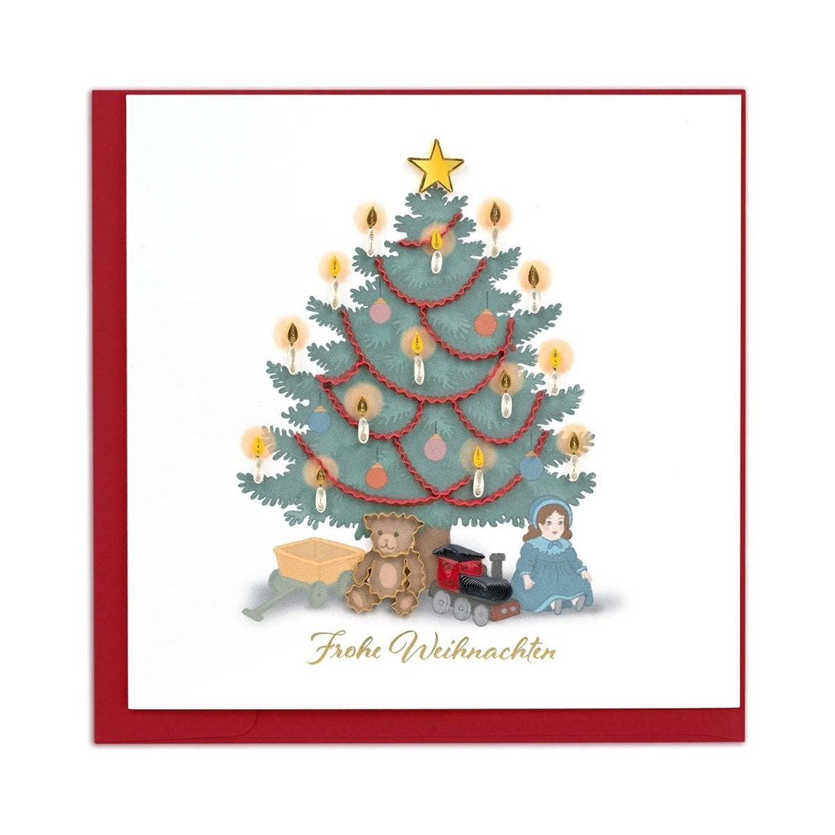 Quilling Card/グリーティングカード/Vintage Christmas Tree