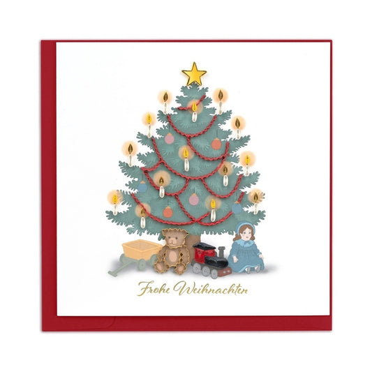 Quilling Card/Greeting Card/Vintage Christmas Tree