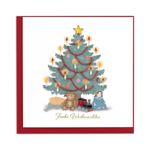Quilling Card/Greeting Card/Vintage Christmas Tree