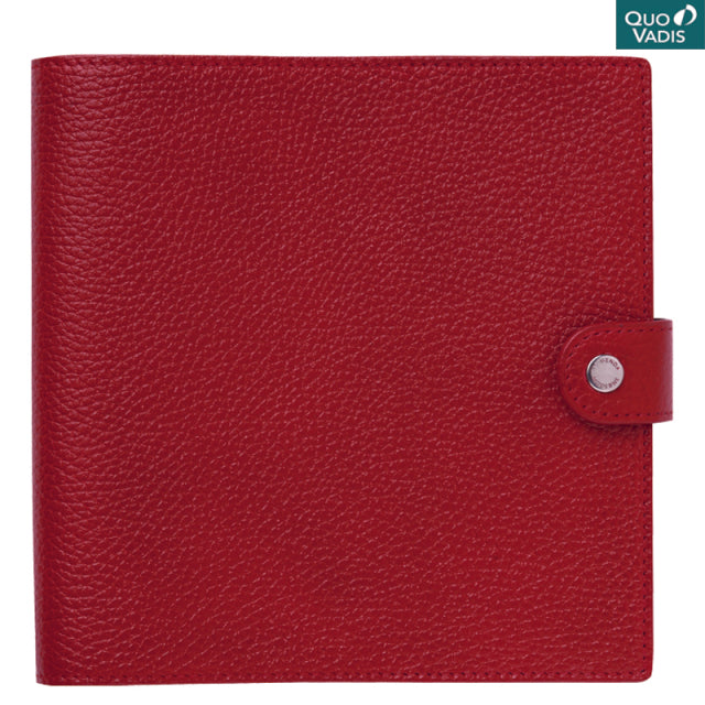 Quo Vadis/Diary Cover/Leather Cover [Taurillon] 16×16: Rosso