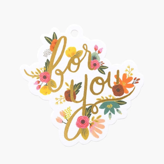Rifle Paper/Gift Tag/Mint Floral For You