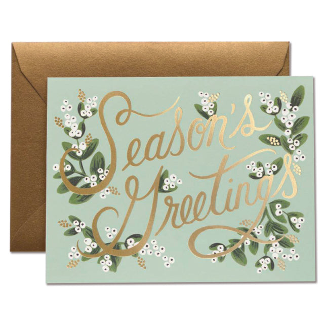 Rifle Paper/Single Card/Mistletoe Season's Greeting