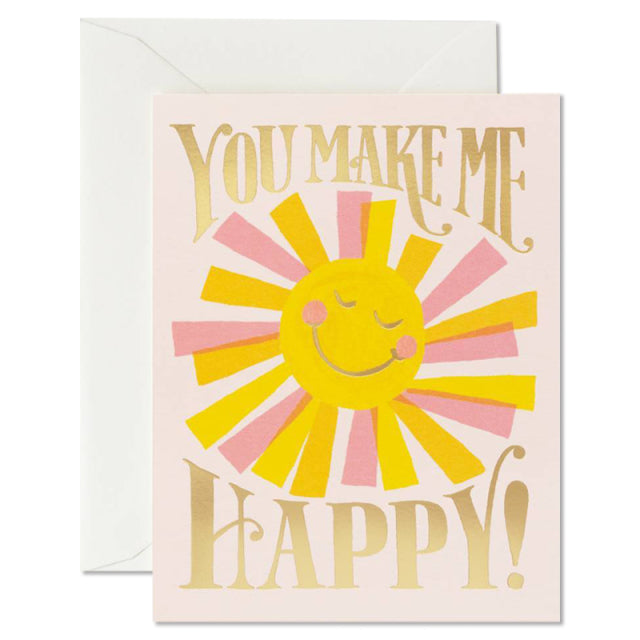 Rifle Paper/Single Card/You Make Me Happy