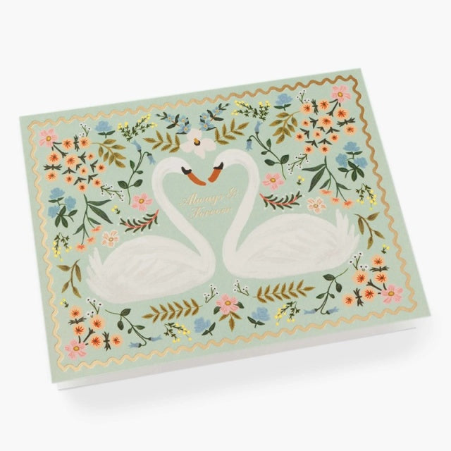 [Barcode not included] Rifle Paper/Single card/Always &amp; Forever Swans