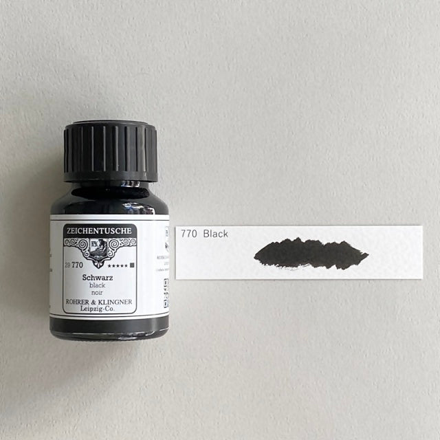 ROHRER & KLINGNER/カリグラフィーインク/Calligraphy Ink - Black