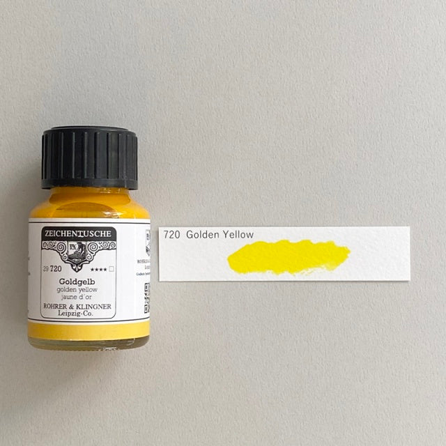 ROHRER & KLINGNER/カリグラフィーインク/Calligraphy Ink - Golden Yellow