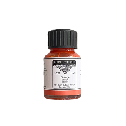 ROHRER & KLINGNER/カリグラフィーインク/Calligraphy Ink - Orange