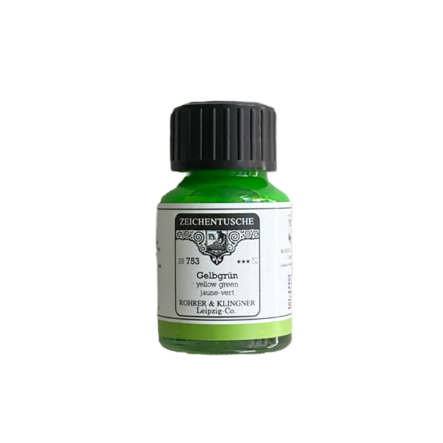 ROHRER & KLINGNER/カリグラフィーインク/Calligraphy Ink - Yellow Green