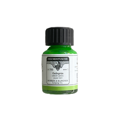 ROHRER & KLINGNER/カリグラフィーインク/Calligraphy Ink - Yellow Green
