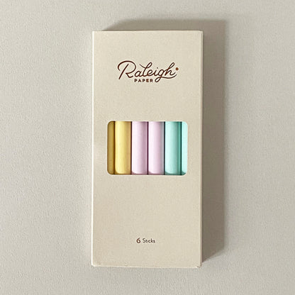 Raleigh Paper/グルーガンワックス/Pastel Glue Gun Wax-Pack of 6