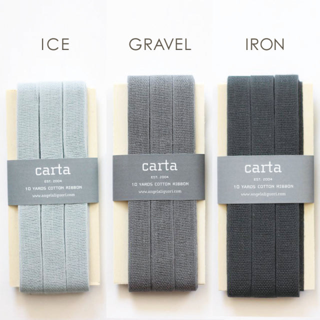 Studio Carta/コットンリボン/Loose Weave Cotton Ribbon -Wood