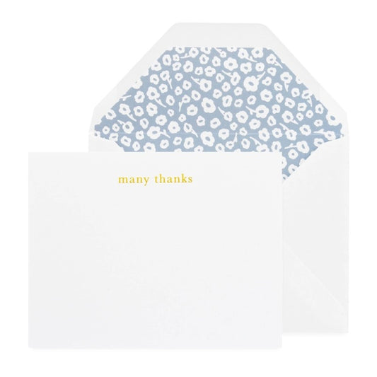 Sugar Paper/Box Card/Many Thanks, Floral Note Set