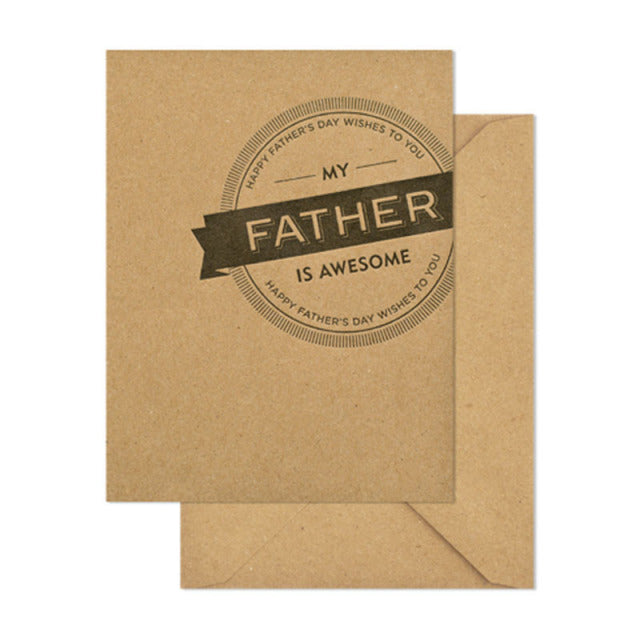 Sugar Paper/Single Card/Awesome Father Seal