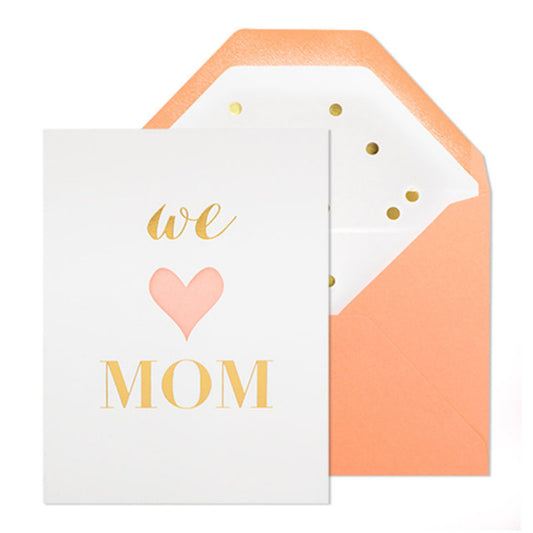 Sugar Paper/Single Card/We Love Mom Heart