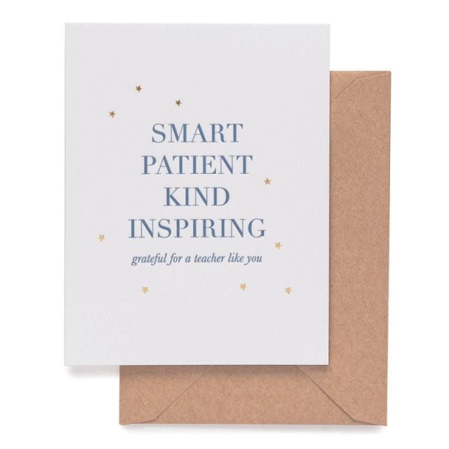 Sugar Paper/Single Card/Grateful for a Teacher Like You
