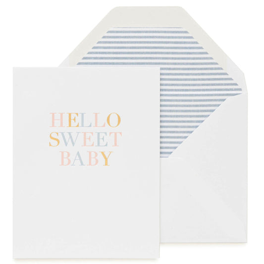 Sugar Paper/Single Card/Hello Sweet Baby
