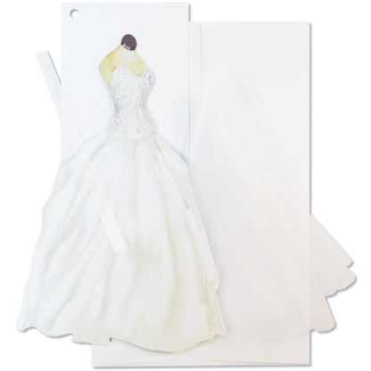 Stevie Streck Designs/Single Card/Beaded Bridal Gown with Tulle