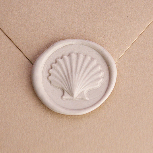 Raleigh Paper/Sealing Stamp &amp; Wax/Wax Stamp - Seashell