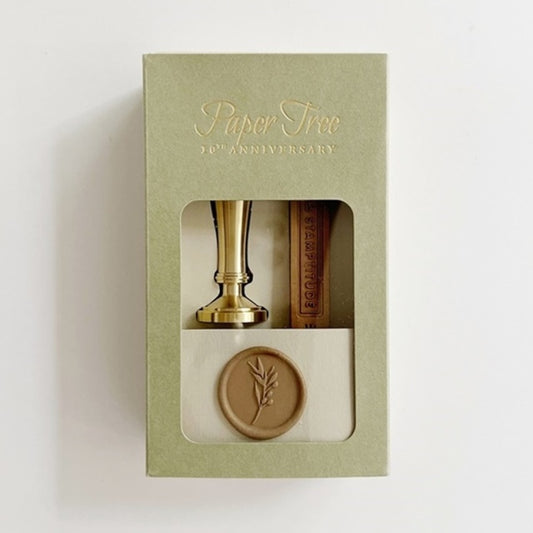 Paper Tree/Sealing Stamp &amp; Wax/Paper Tree 10th Anniversary Sealing Stamp -Olive Branch